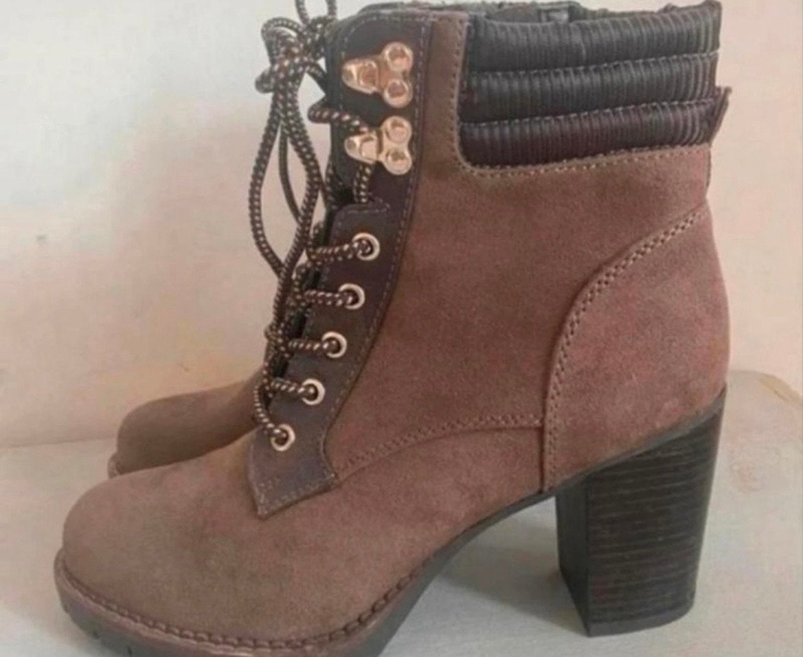 Star Collection Bruine Enkellaarzen Maat 38, Kleding | Dames, Schoenen, Ophalen of Verzenden, Zo goed als nieuw, Bruin, Lage of Enkellaarzen