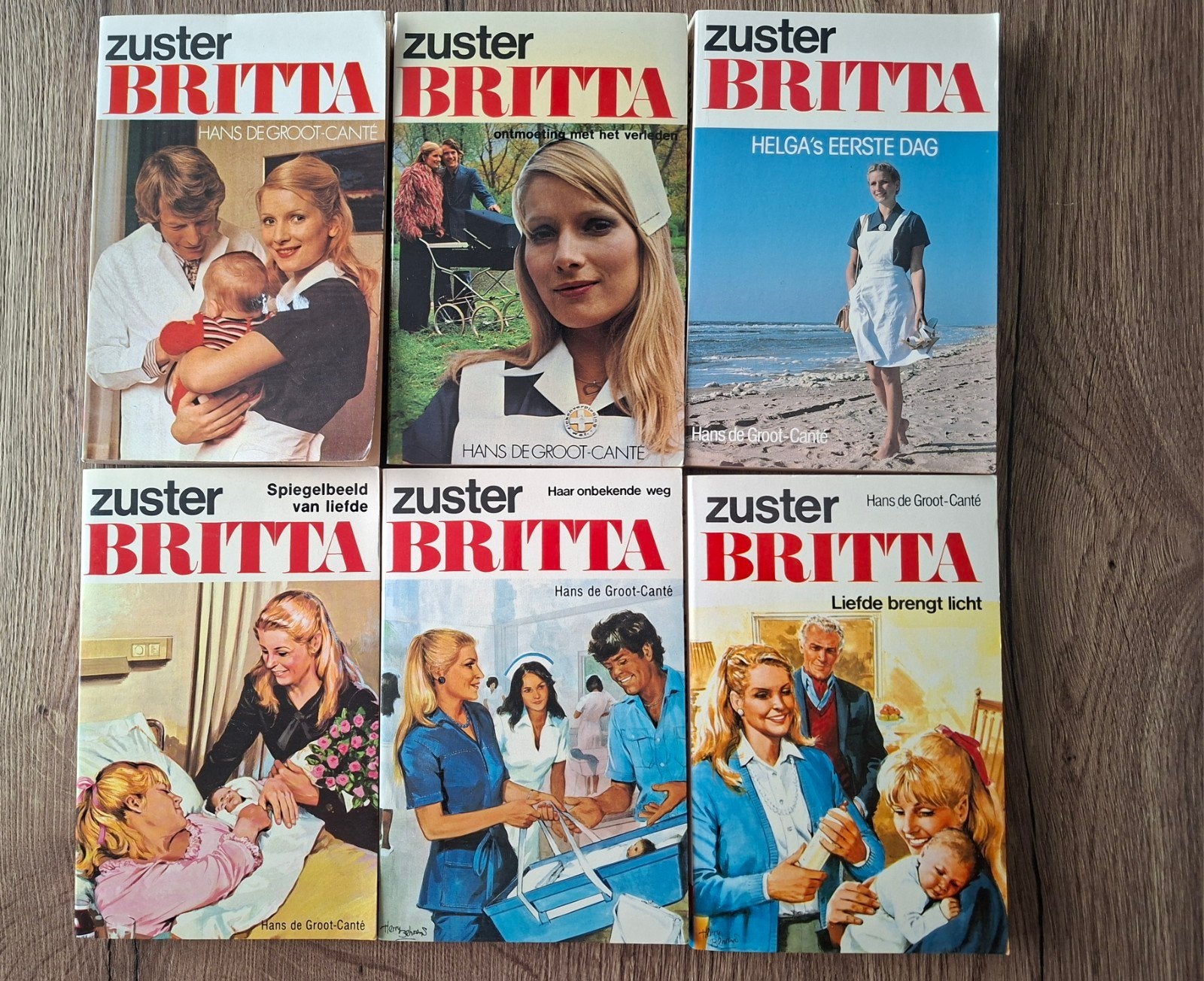 Zuster Britta boekenreeks - 6 delen, Ophalen of Verzenden, Gelezen, Hans de Groot-Canté, Nederland