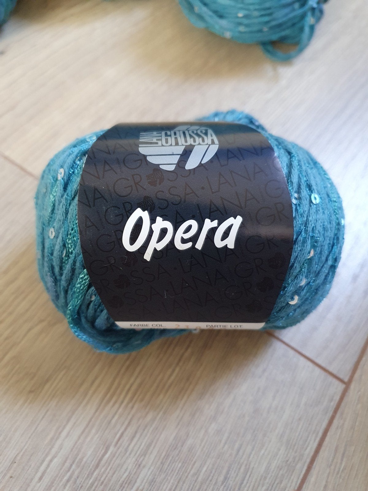 7 bollen Opera wol van Lana Grossa, kleur 5, Ophalen of Verzenden, Nieuw, Breien of Haken, Wol of Garen