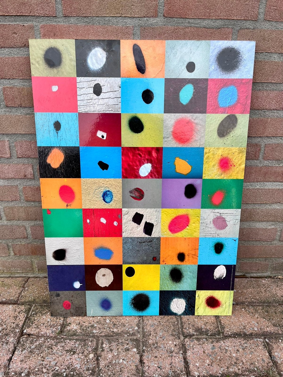 Vintage Pop Art wandpaneel – IKEA SOLMYRA ‘Dot’ - 90s design, Antiek en Kunst, Kunst | Schilderijen | Modern, Ophalen