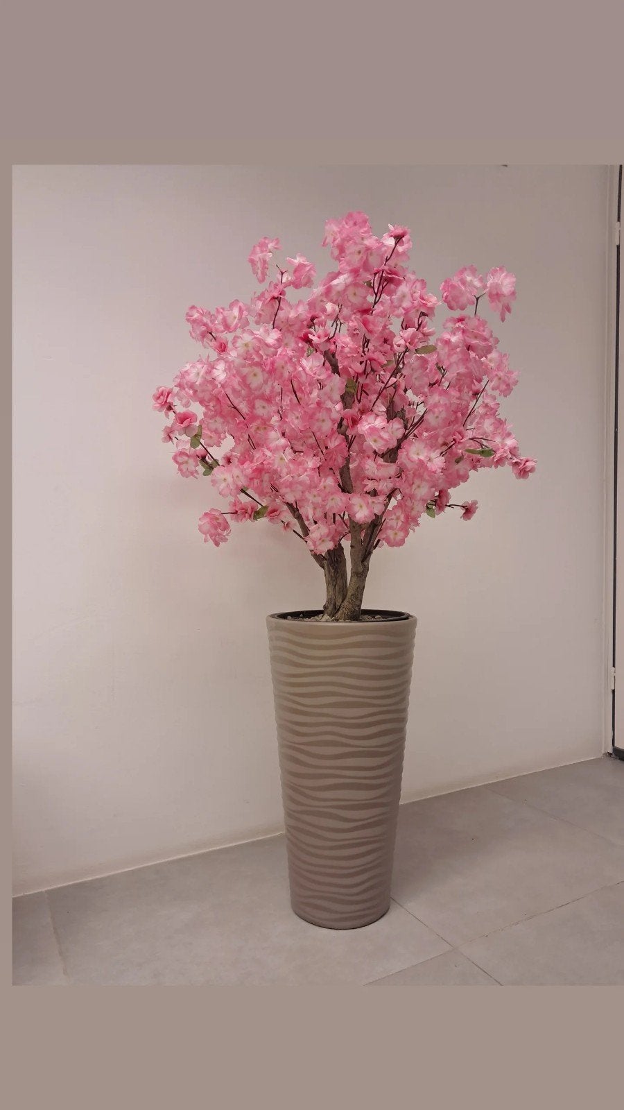 Roze handgemaakte bloesemboom, Ophalen, Nieuw