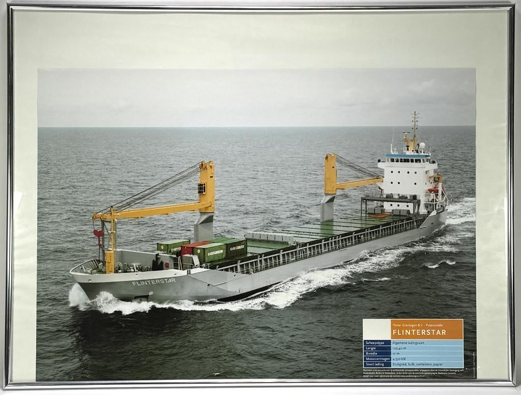 278. Scheepsposter, Harry Zijderveld – Flinterstar., Ophalen of Verzenden