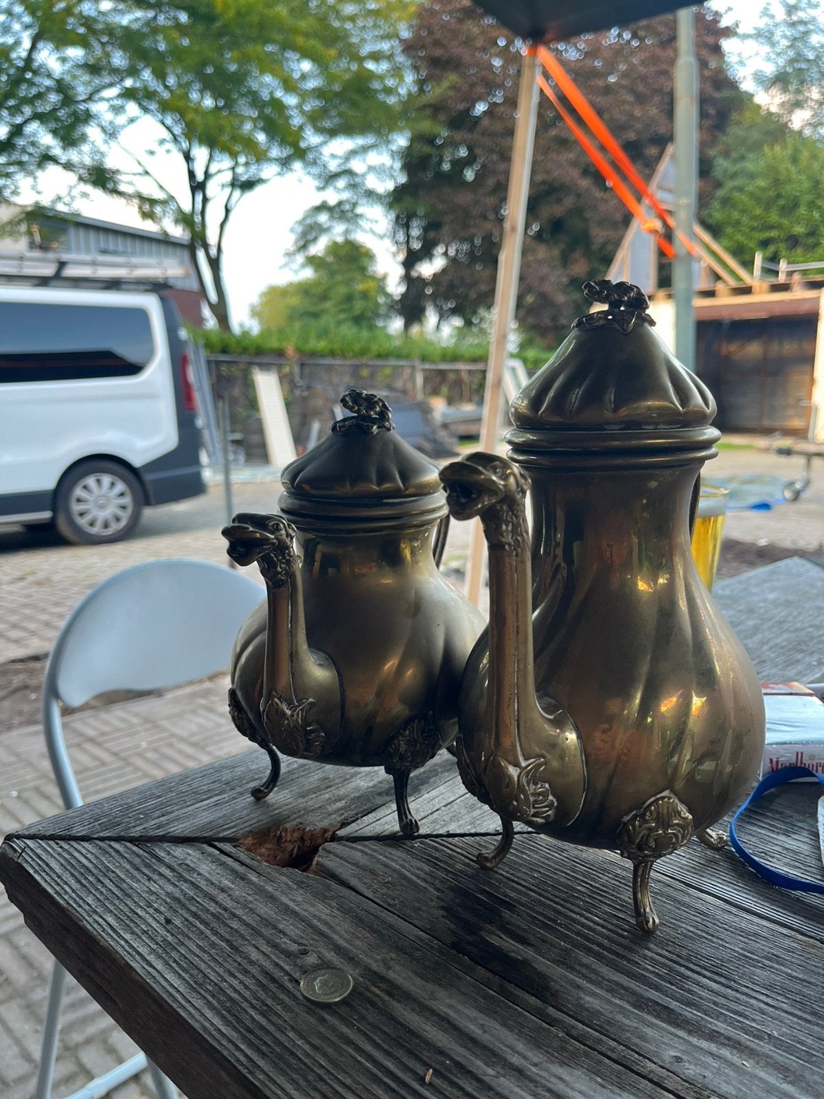 Bijzonder decoratieve sierkannen ARG.800 zeer gedetailleerd, Antiek en Kunst, Ophalen of Verzenden
