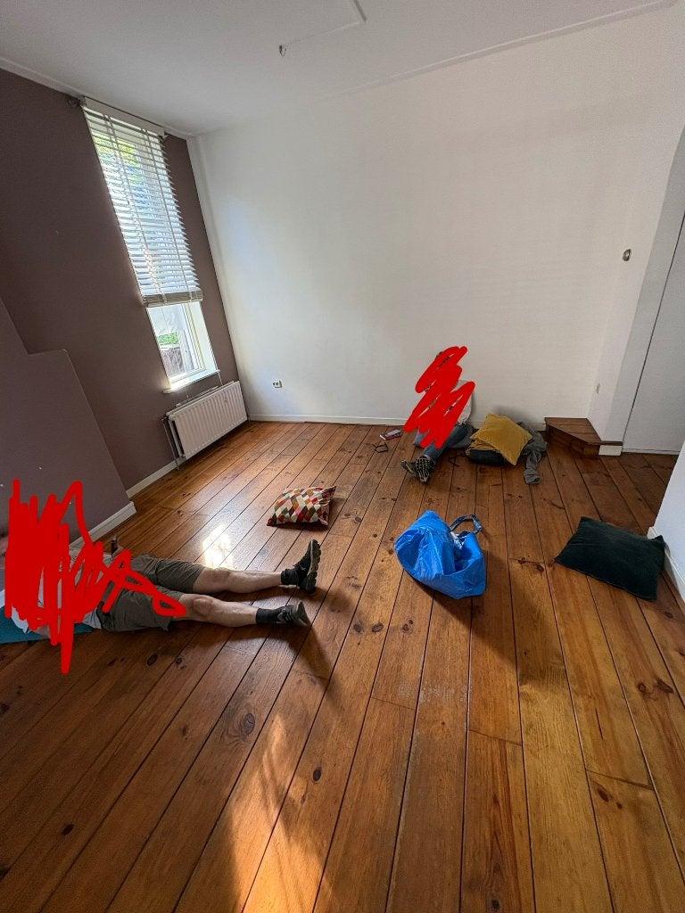 Massief houten vloer, Ophalen, Gebruikt, Vloerdelen of -planken, 10 m² of meer