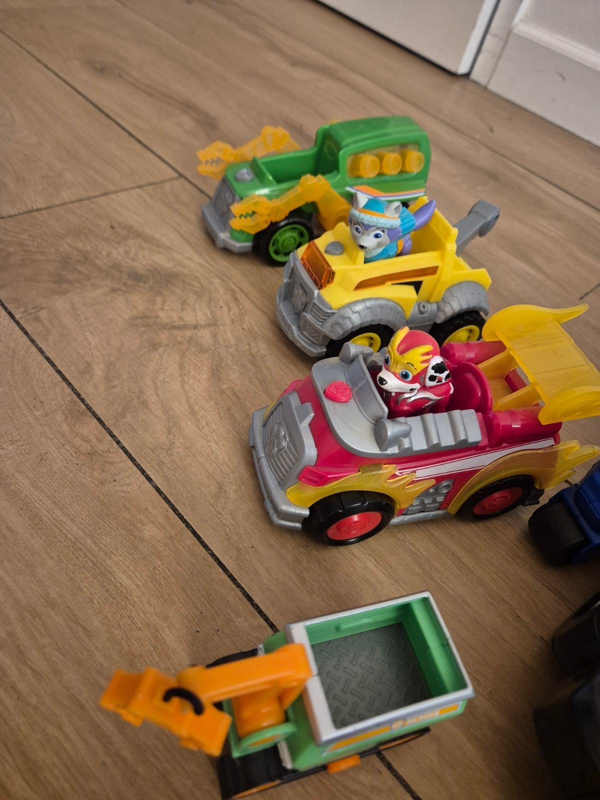 Paw Patrol Voertuigen met Pups en Ryder op Motor, Ophalen of Verzenden, Gebruikt