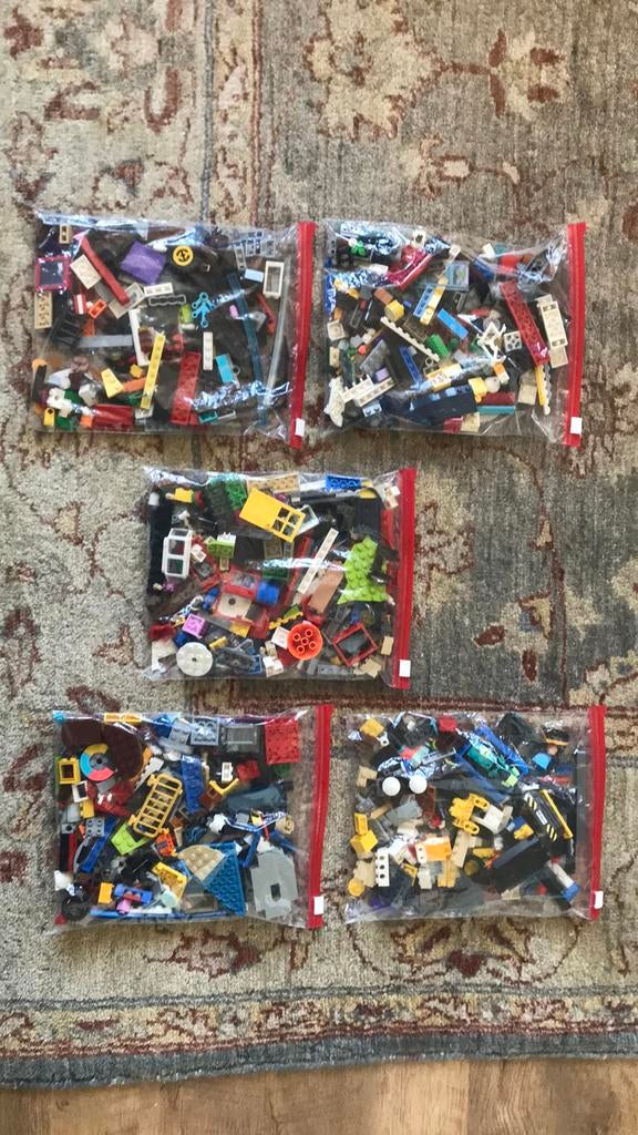 Ruim 1 kilo Lego (divers), Ophalen of Verzenden, Gebruikt, Lego