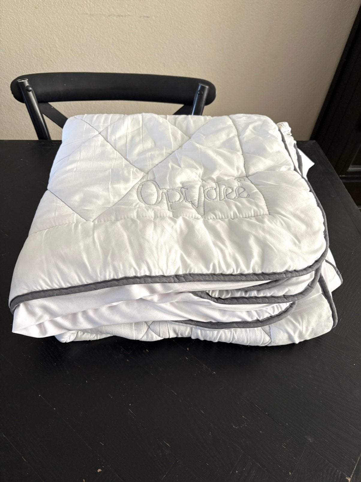 Optidee soft topper 90 x 200, Gebruikt, Eenpersoons, Ophalen of Verzenden, Wit