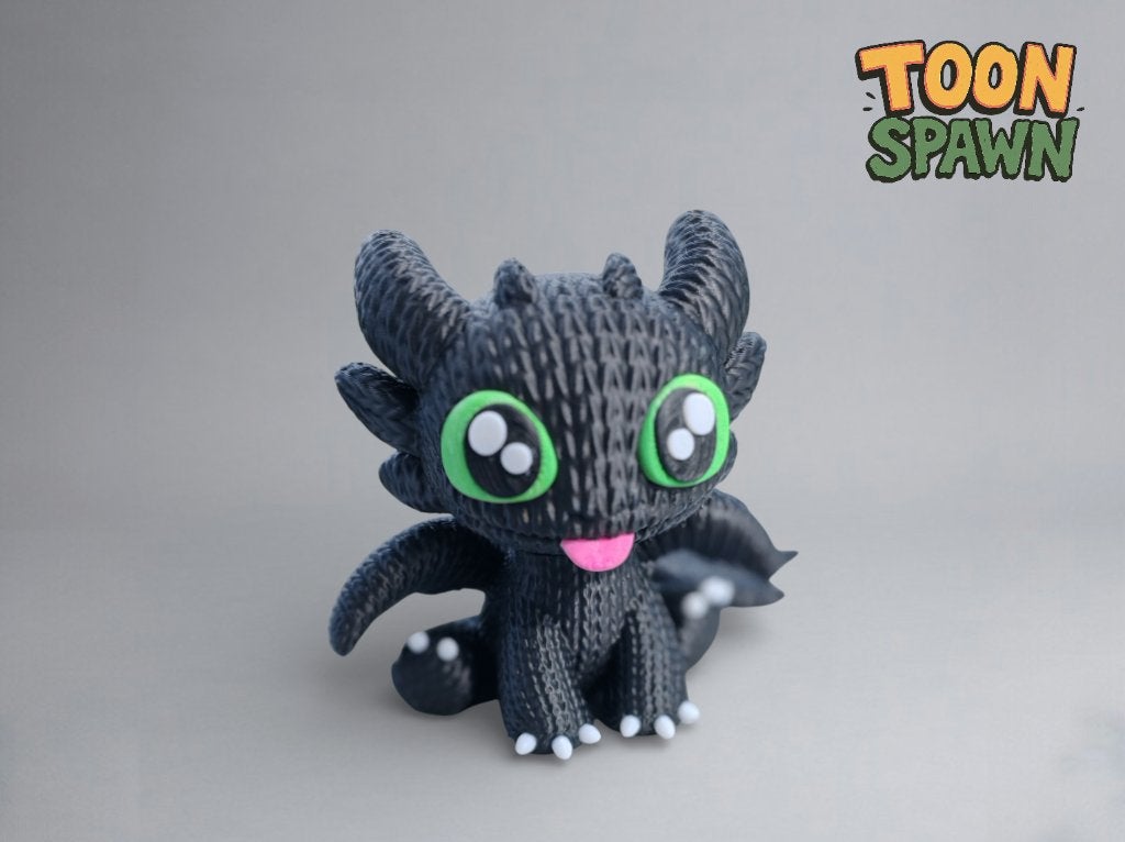 Knitted Toothless – Handgemaakte Gebreide Edition – 15 cm