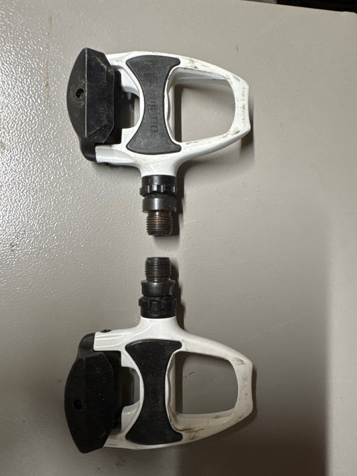 Shimano PD-R540 SPD-SL racefiets pedalen, Crankstel of Pedalen, Gebruikt, Kunststof, Ophalen of Verzenden