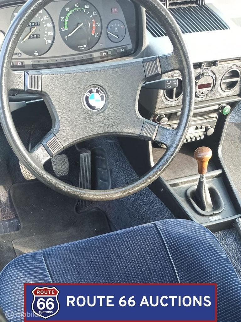 BMW 520/6 | 1981 | Route 66 Auctions, Auto's, Overige carrosserieën, Zwart, Bedrijf, Handgeschakeld