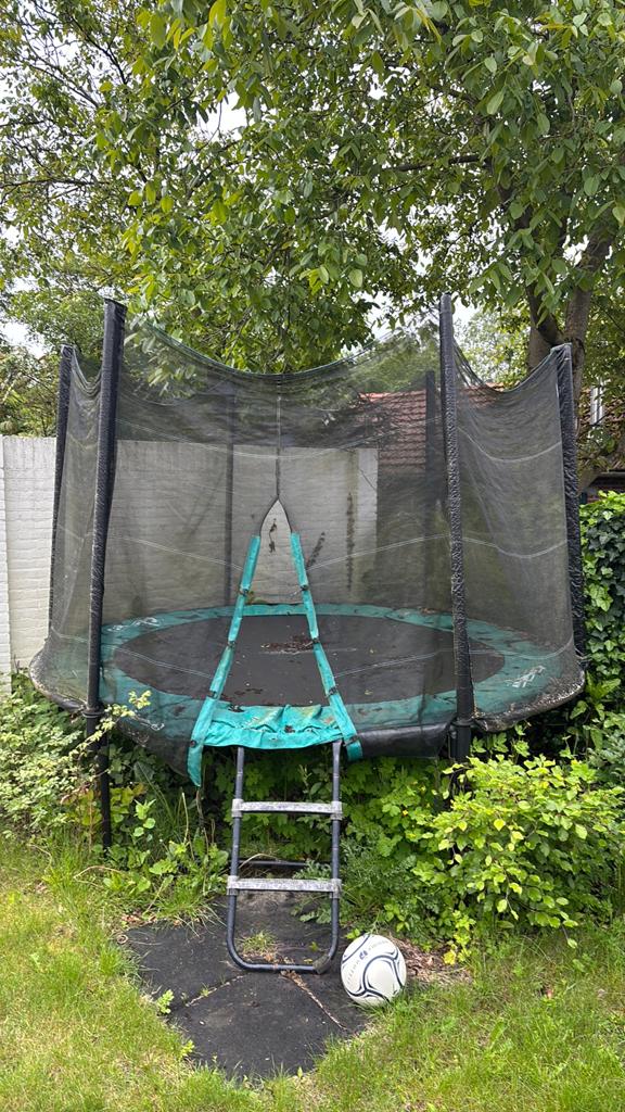 Trampoline staal, Ophalen, Gebruikt