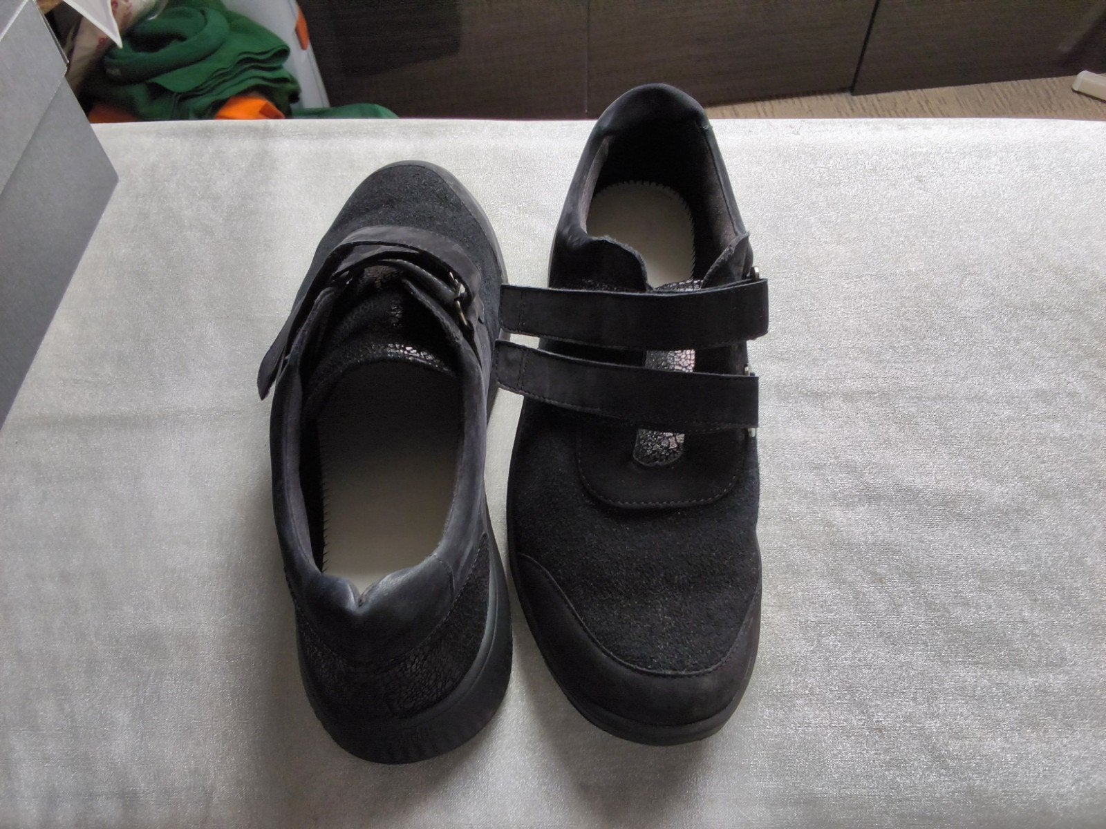 zwarte damesschoenen maat 41., Ophalen of Verzenden, Zo goed als nieuw, Zwart, Sneakers of Gympen