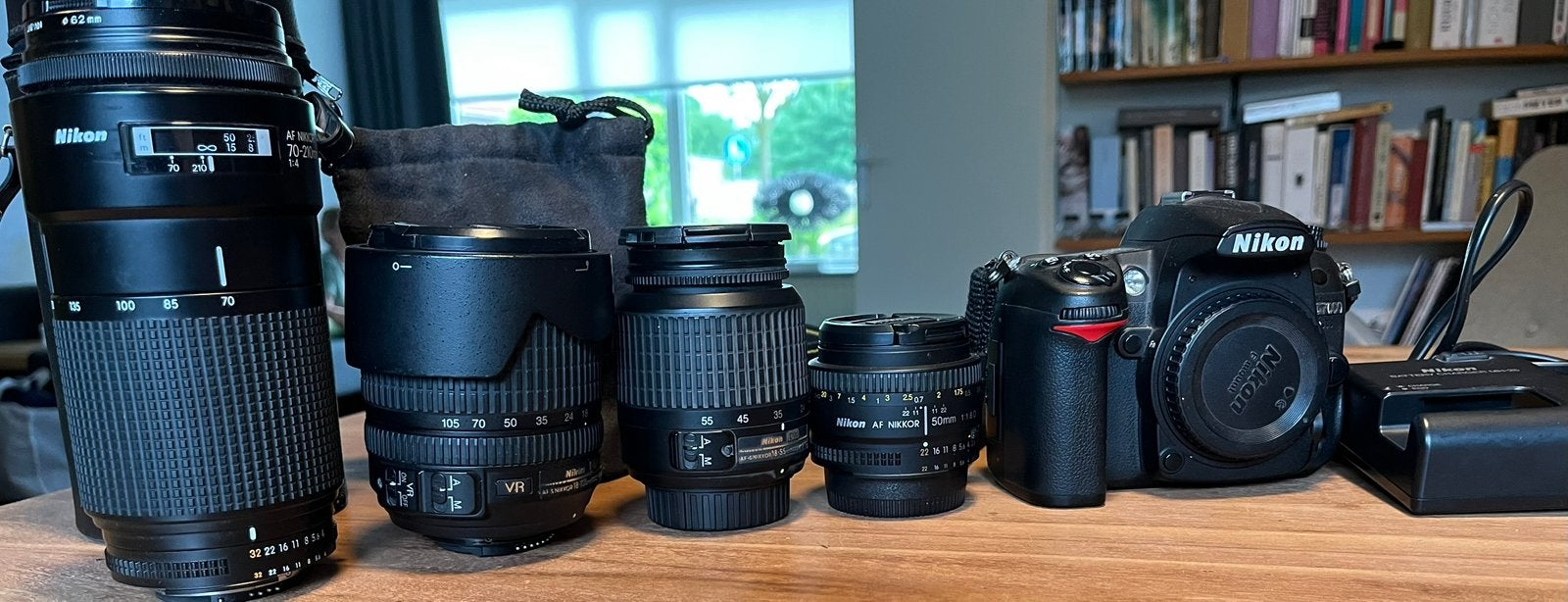 Nikon d7000 met verschillende objectieven, Ophalen of Verzenden, Gebruikt, Nikon, Geen optische zoom