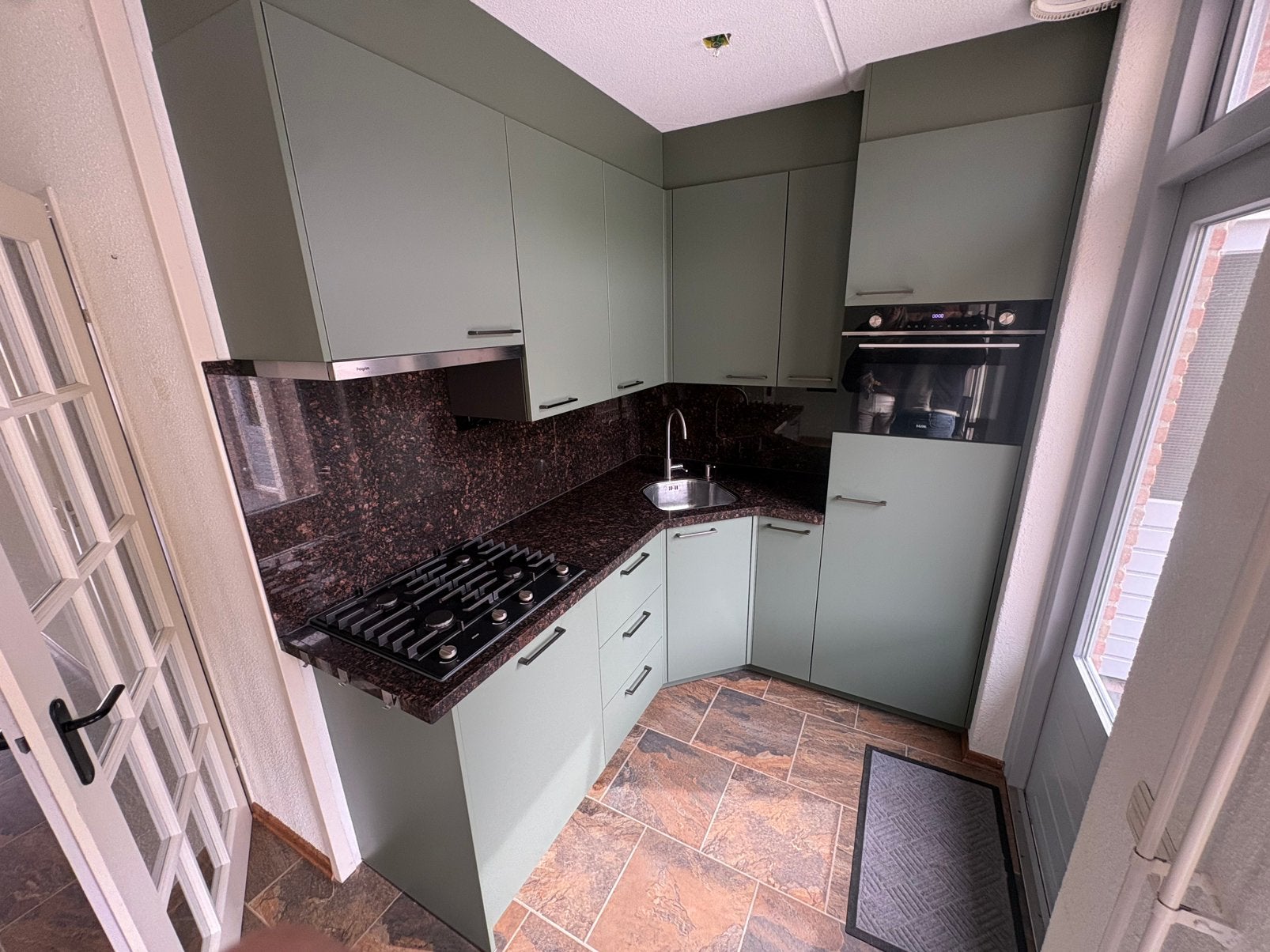 Nieuwe keuken, Huis en Inrichting, Ophalen, Nieuw, Graniet of Steen, Enkelwandige keuken