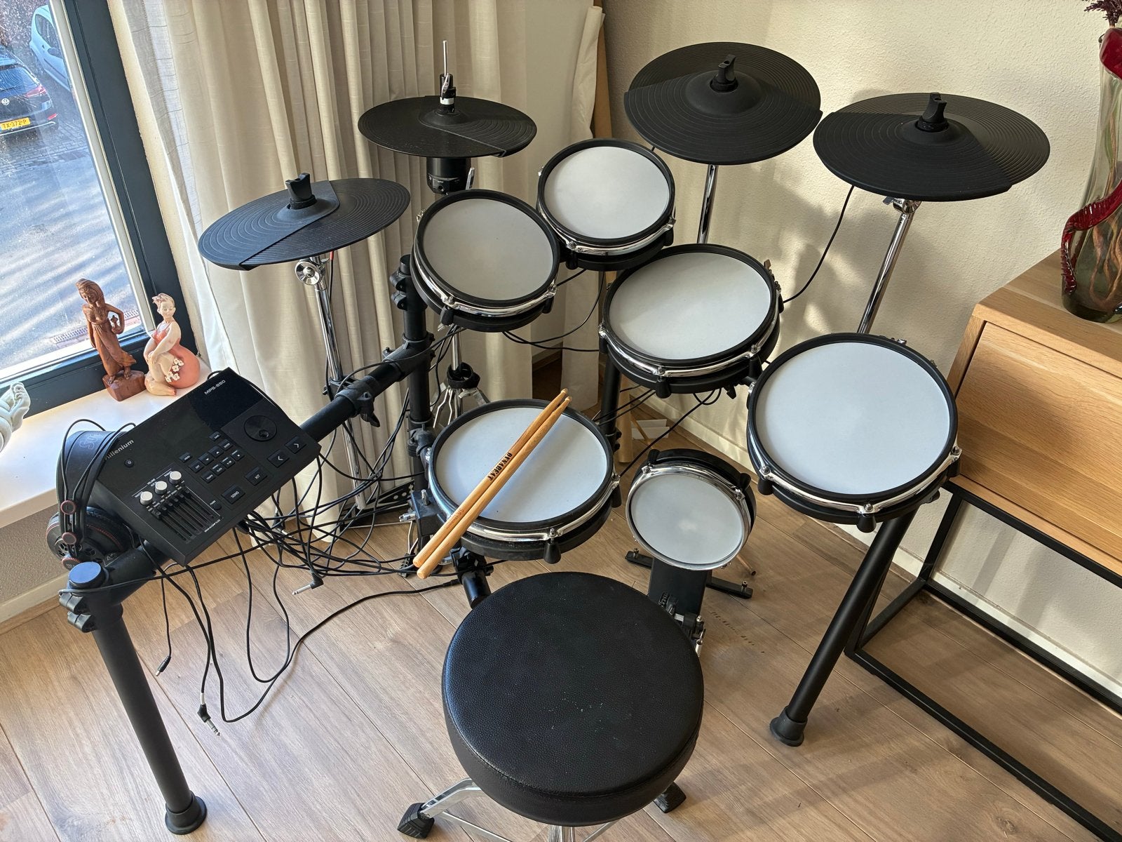 Roland elec.drumstel - zeer uitgebreid, Ophalen, Zo goed als nieuw, Elektronisch