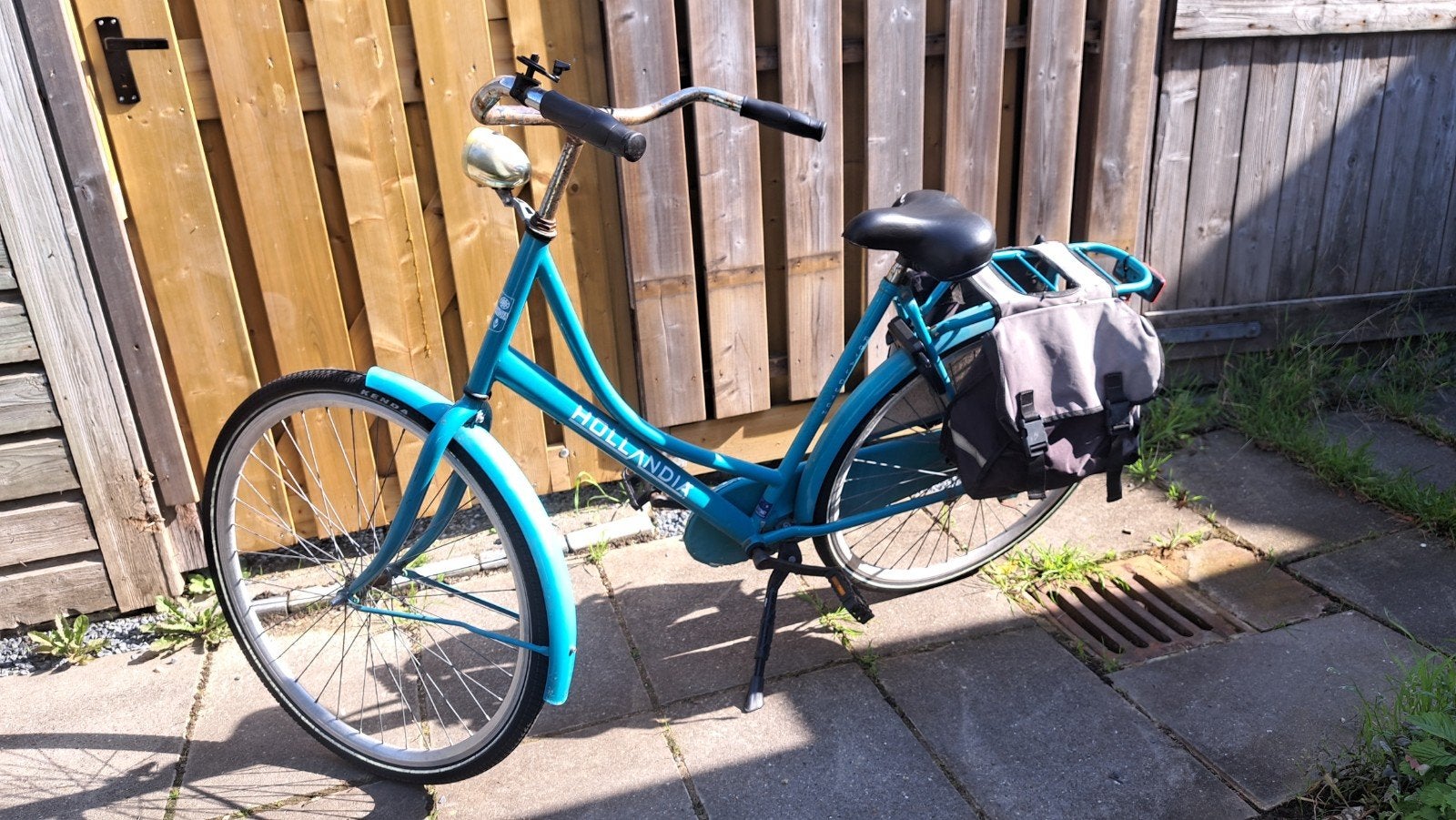 blauwe Hollandia omafiets 28 inch, Ophalen, Gebruikt, Overige merken