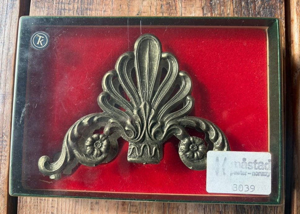 Scandinavisch Vintage Tin  Møstad Norway Pewter  Model 3039, Ophalen