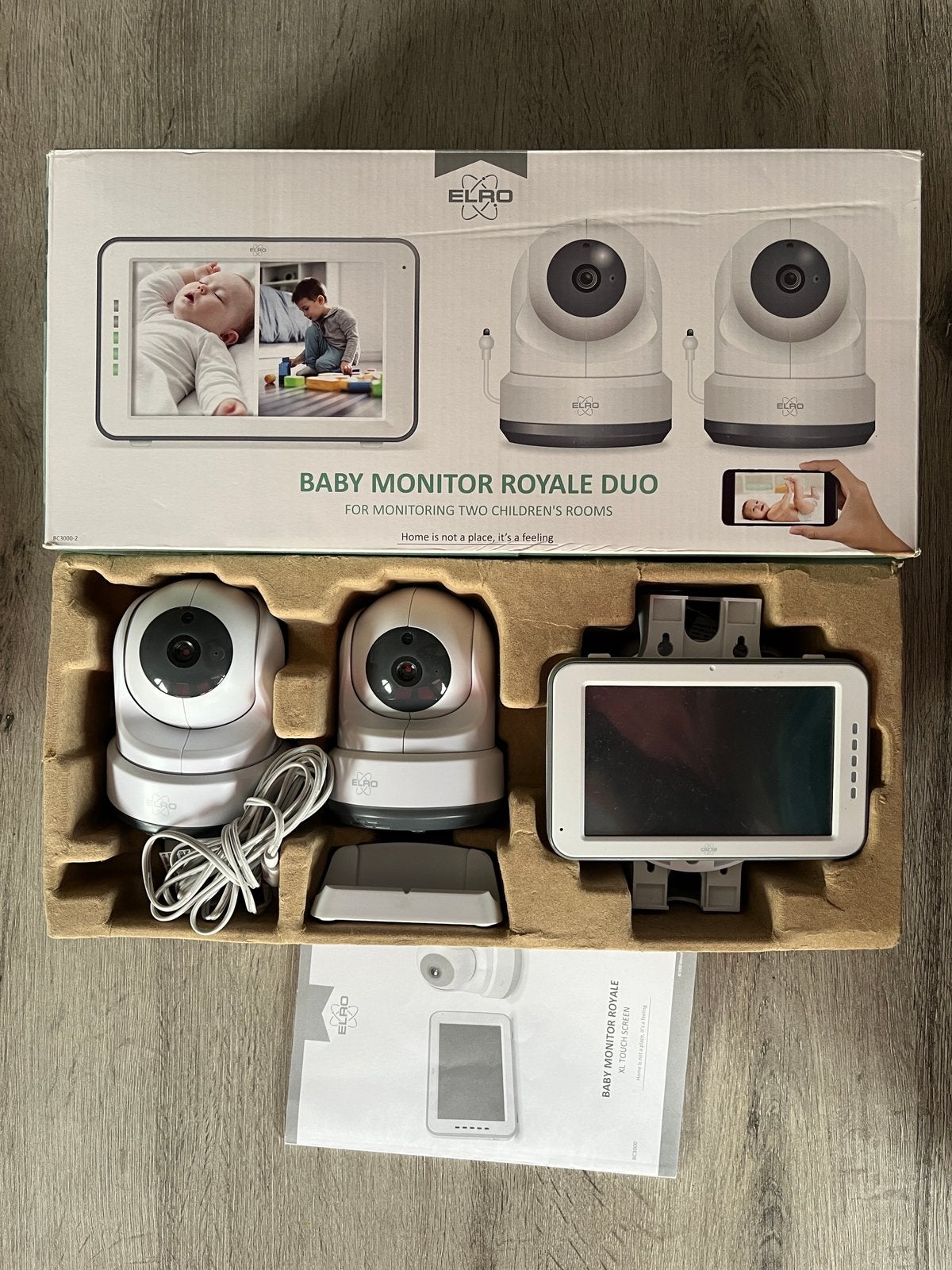 ELRO baby monitor royal duo met app, Ophalen of Verzenden, Zo goed als nieuw, 250 meter of meer, Camera