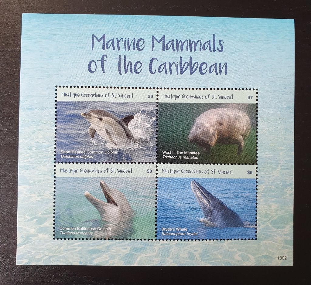 Mustique 2018 Dolfijn Zeekoe Michel 478-481 postfris, Verzenden, Postfris, Dier of Natuur