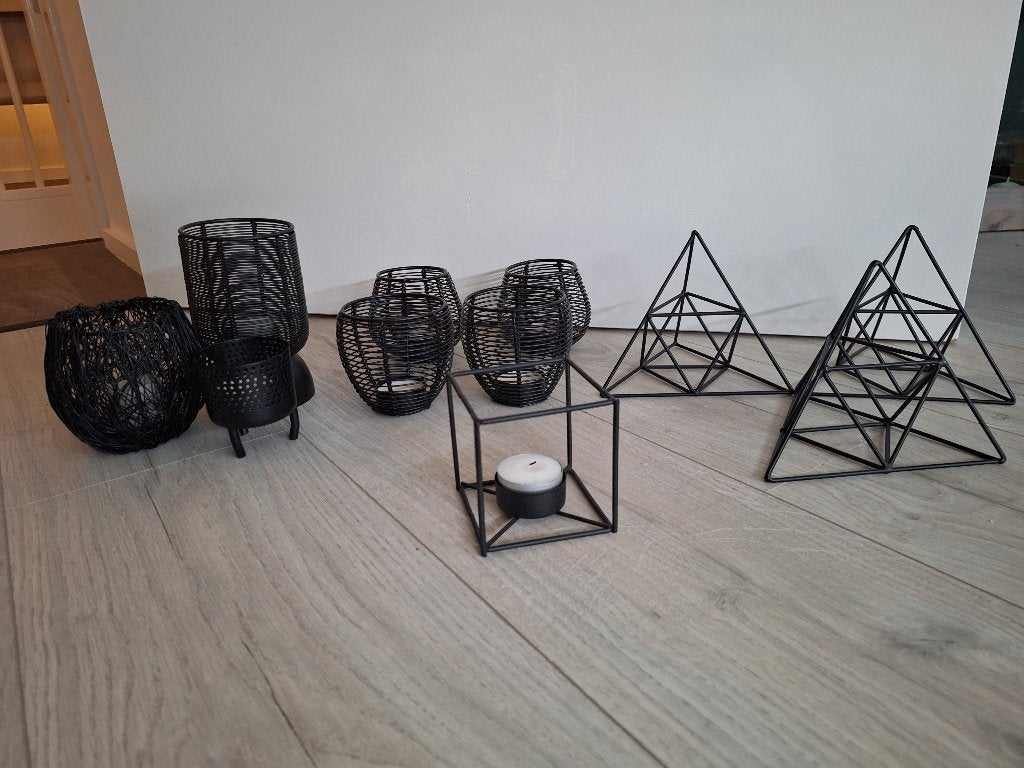 Diverse zwart metalen accessoires mag ook per stuk, Ophalen of Verzenden, Zo goed als nieuw, Zwart, Metaal