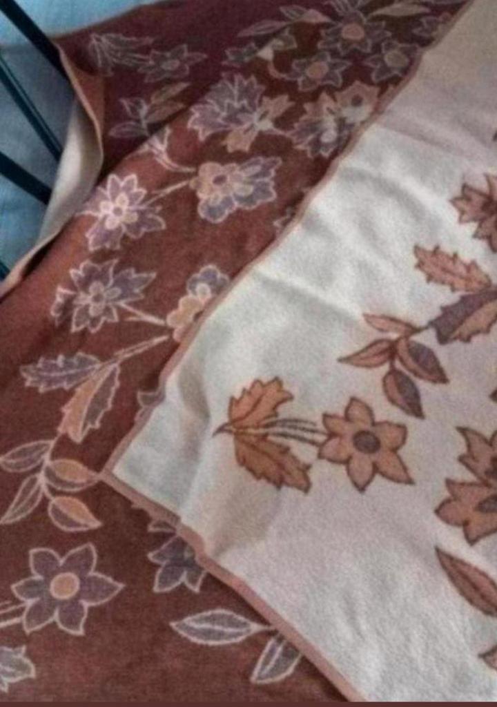 Prachtige Dralon deken sprei jaren 70, Ophalen of Verzenden