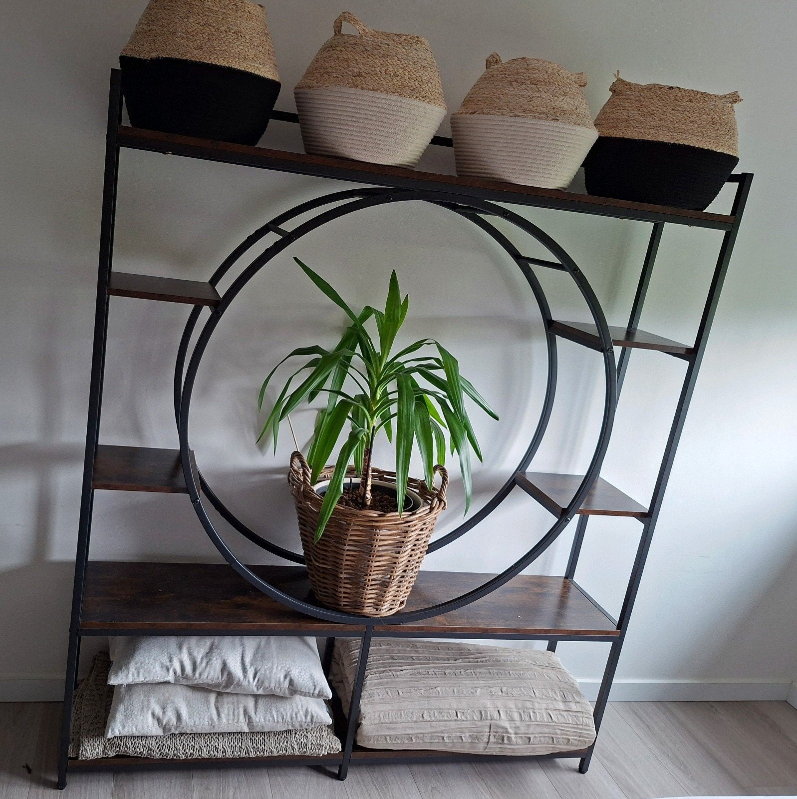 Stellingkast, Plantenkast, Boekenkast  Zwart/Hout, Ophalen, Zo goed als nieuw