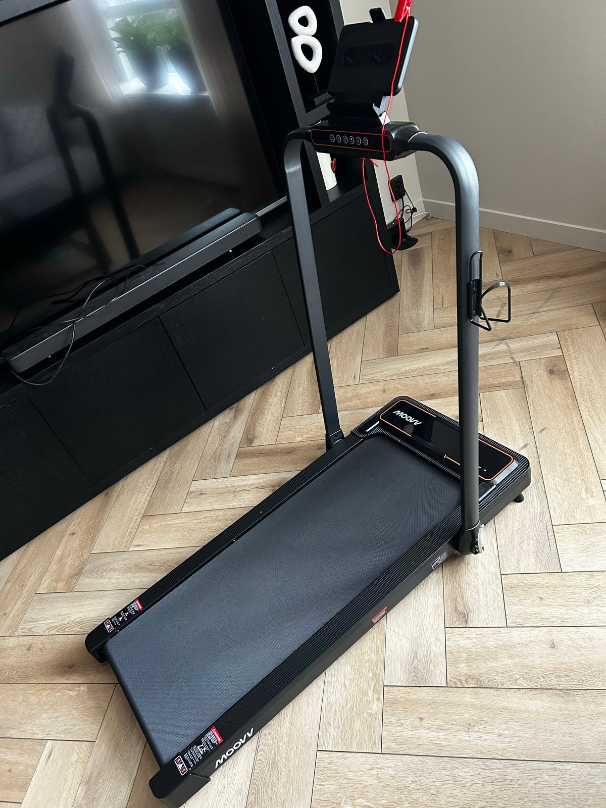 Moovv Loopband met helling 12KM/H Zo goed als nieuw, Ophalen, Zo goed als nieuw, Metaal, Loopband