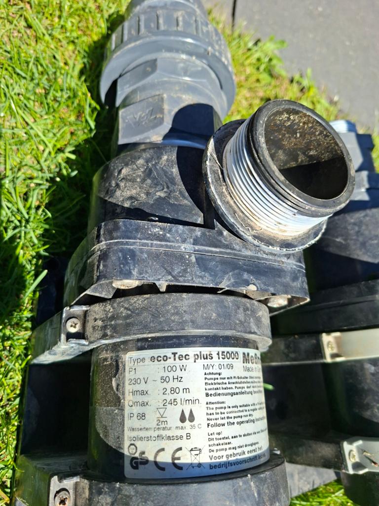 Messner  Eco-Tec Plus 15000 Vijverpomp - 100W, 245 l/min, Ophalen of Verzenden, Gebruikt, Vijverpomp