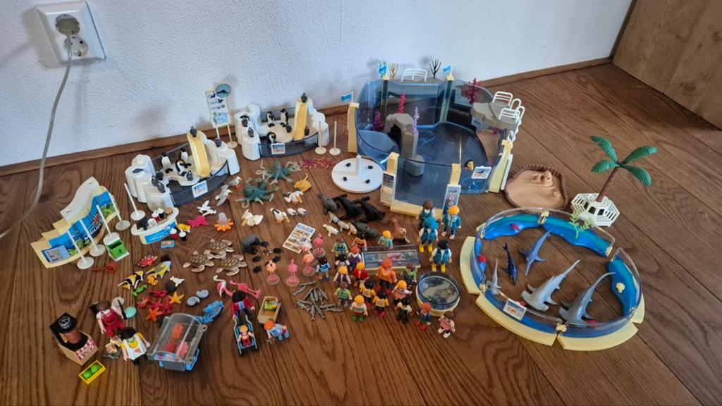 Overcompleet: Playmobil Dierenpark/Zeeaquarium Set, Kinderen en Baby's, Speelgoed | Playmobil, Ophalen of Verzenden, Gebruikt