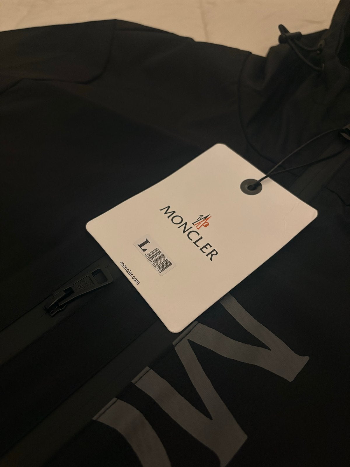 Moncler L Zwart + NFC scan, Verzenden, Nieuw, Maat 52/54 (L), Zwart
