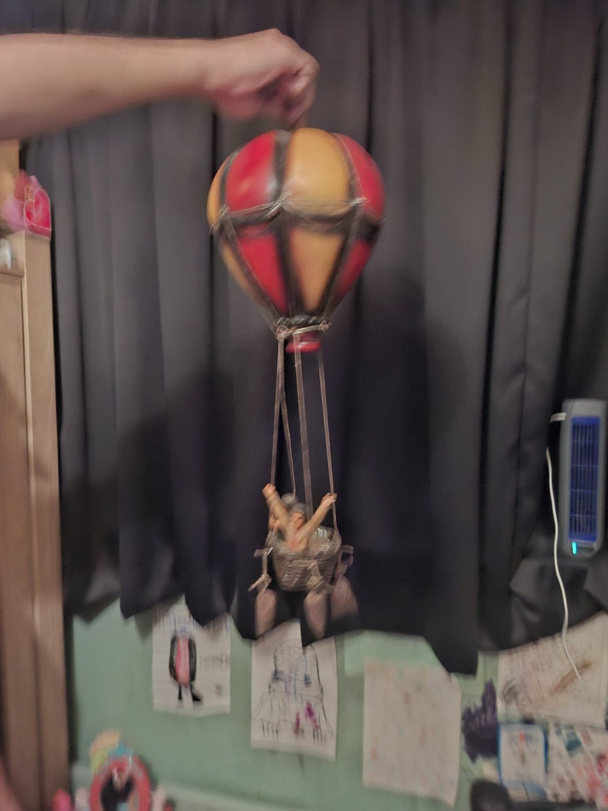 antieke luchtballon, Ophalen, Gebruikt