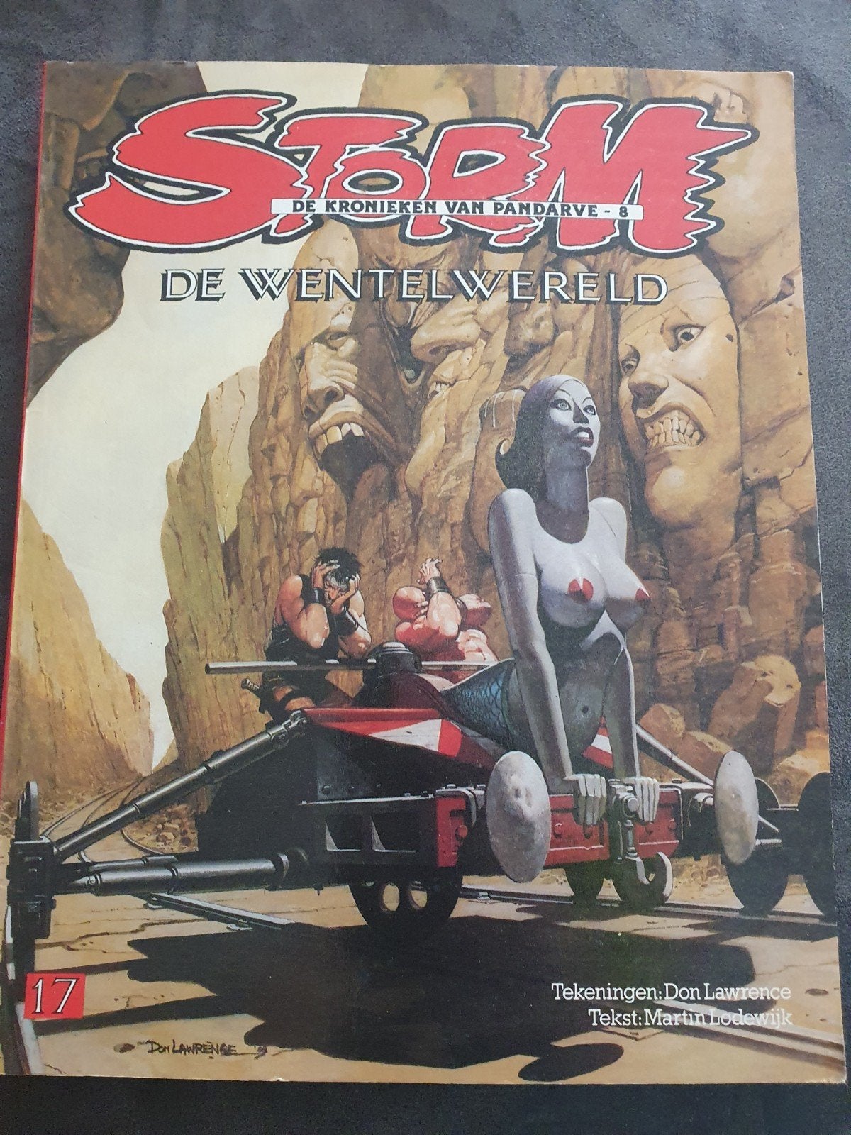 Storm - De Kronieken van Pandarve - 8: De Wentelwereld, Eén stripboek, Ophalen of Verzenden, Gelezen, Don Lawrence, Martin Lodewijk