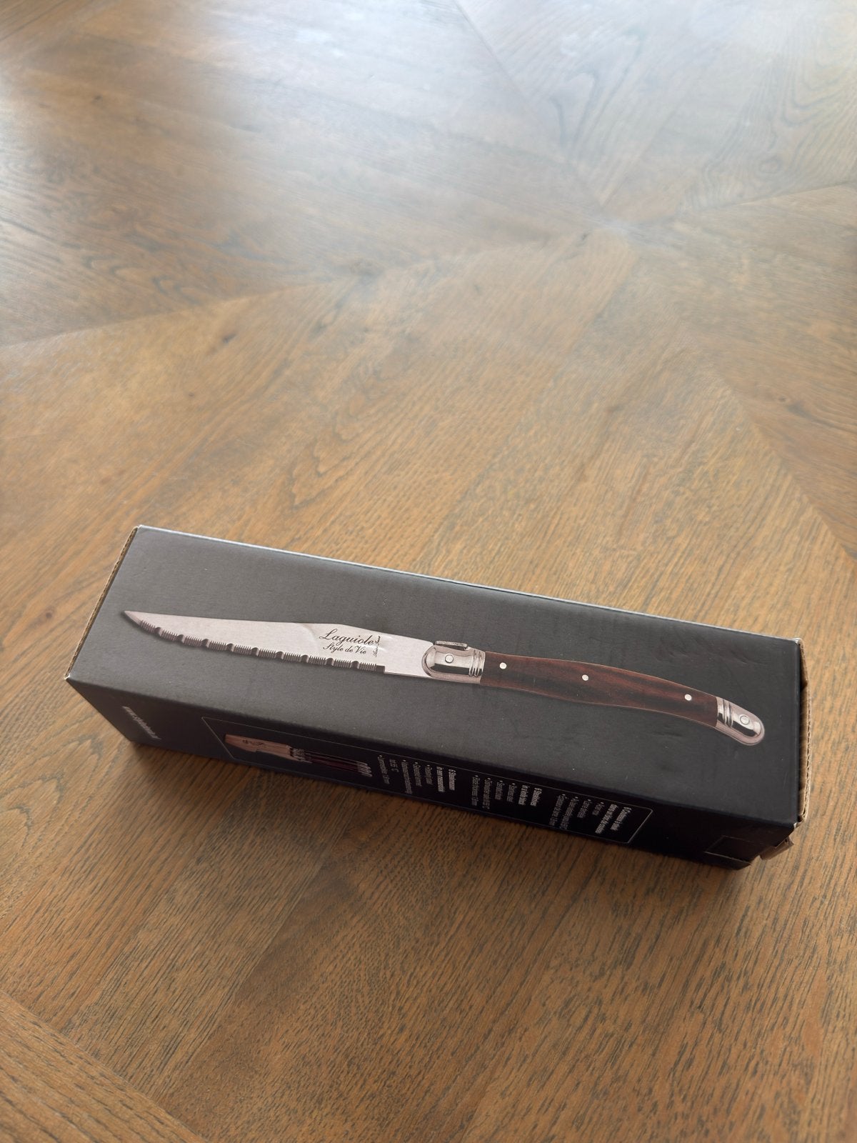 Laguiole Premium Line Steakmessen set - 6 stuks, Los bestek, Ophalen of Verzenden, Rvs of Chroom, Eetmes