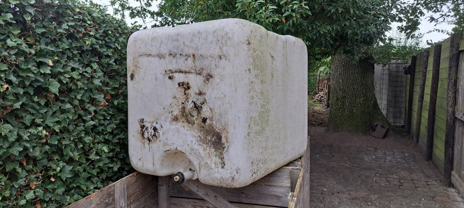 gratis IBC tank, Ophalen, Kunststof, Gebruikt, Met kraantje