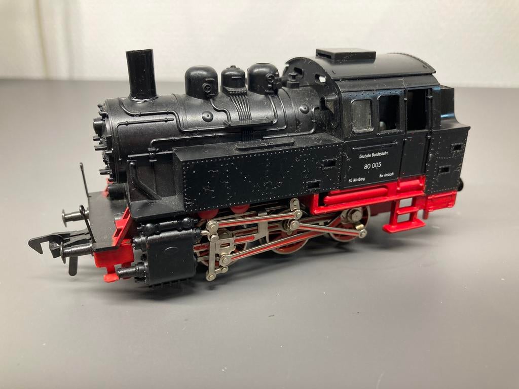 Fleischman BR 80 005, Hobby en Vrije tijd, Modeltreinen | Overige schalen, Gebruikt, Locomotief, Gelijkstroom, Fleischmann, Analoog