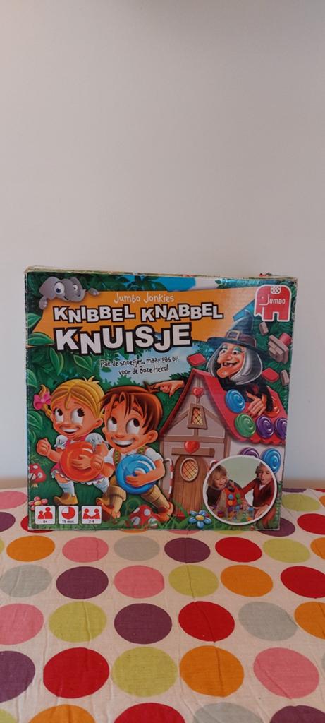 Jumbo Jonkies Knibbel Knabbel Knuisje bordspel, Een of twee spelers, Ophalen of Verzenden, Gebruikt, Jumbo