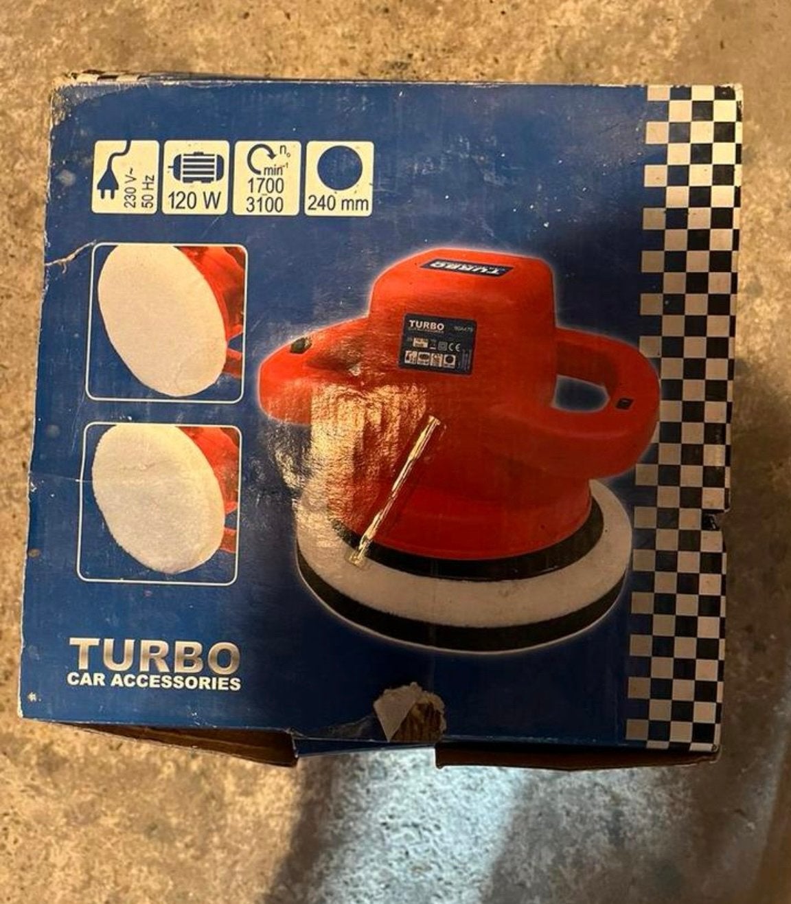 Turbo polijstmachine - Zo goed als nieuw, incl. pads, Ophalen, Zo goed als nieuw