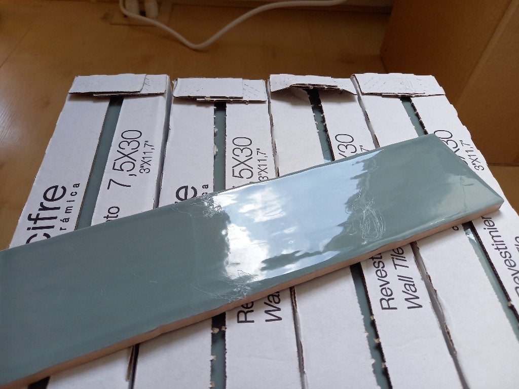 Cifre Ceramica Jade wandtegels handgevormd, Ophalen, Nieuw, Minder dan 20 cm, 20 tot 40 cm