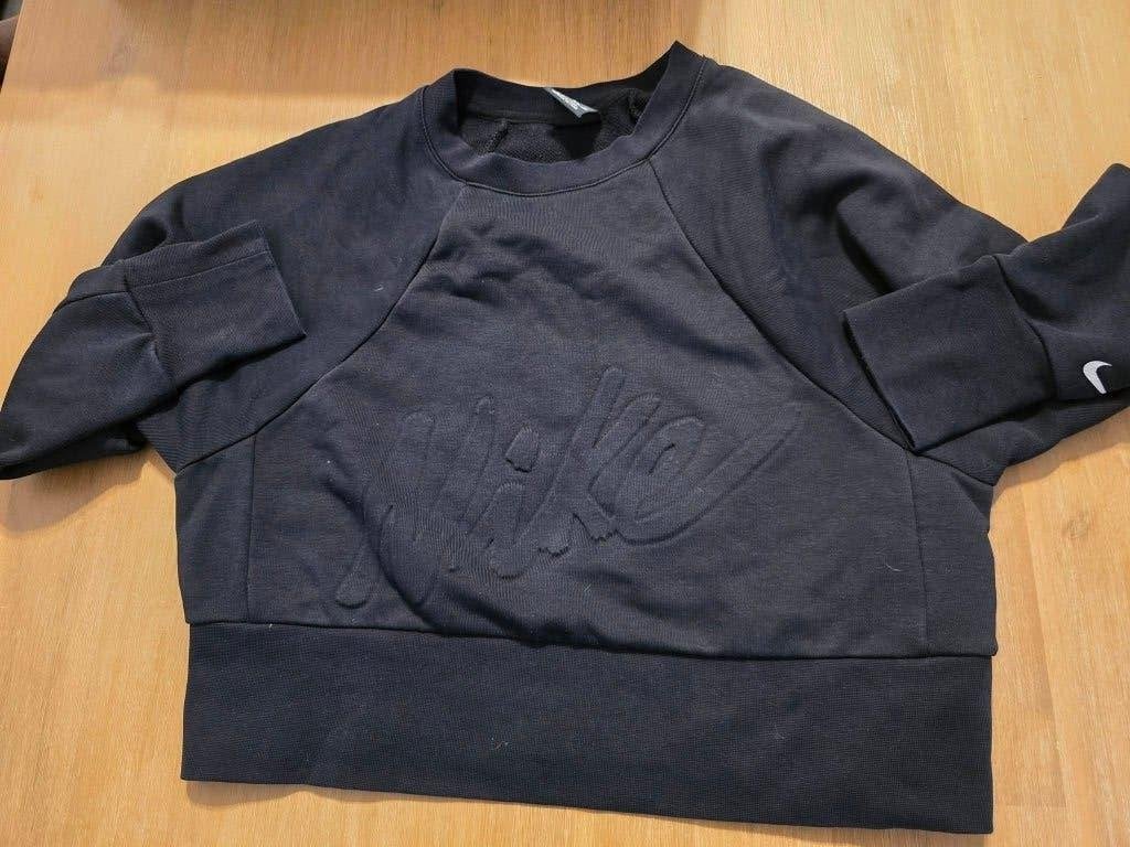 Nike Cropped Trui Zwart Maat XS, Zwart, Nike, Ophalen of Verzenden, Maat 36 (S)