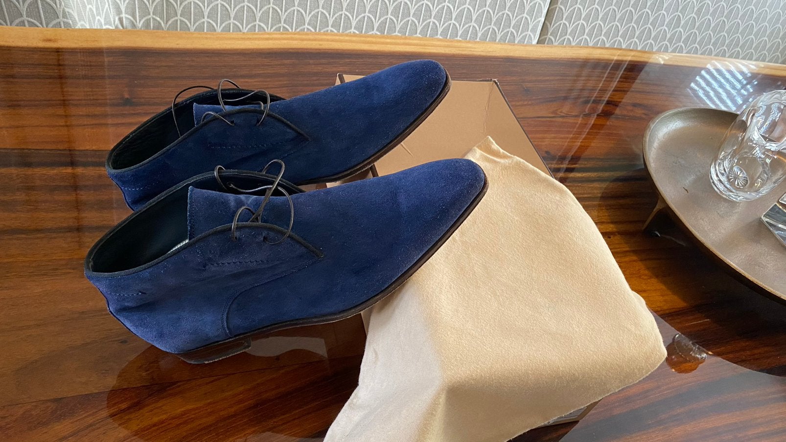 Greve suède schoenen – donkerblauw – maat 6,5 UK (ca. EU 40), Dieren en Toebehoren, Paarden en Pony's | Beschermers, Ophalen of Verzenden