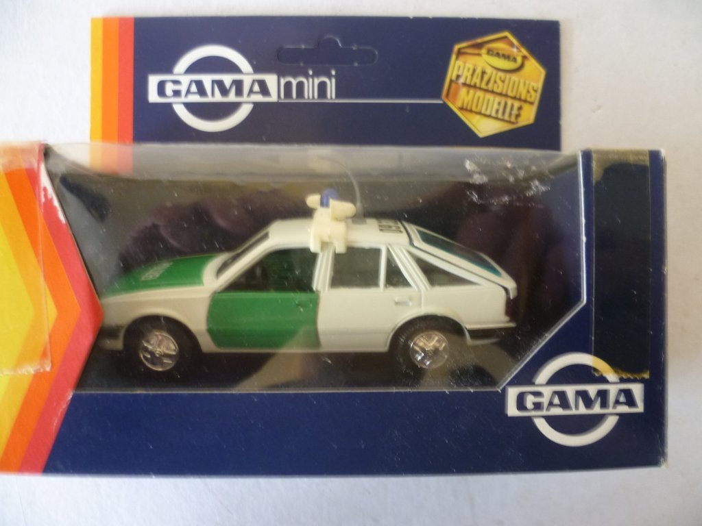 Gama 1170 Opel Ascona Fliessheck Limousine Polizei 1:43 auto, Ophalen of Verzenden, Nieuw, Auto, Gama