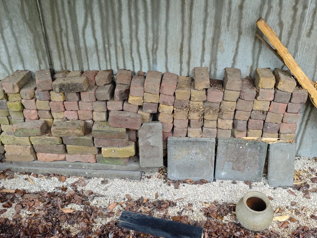 Gratis klinkers +/- 5m2, Tuin en Terras, Tegels en Klinkers, Ophalen, Gebruikt, Klinkers, 5 tot 10 m²