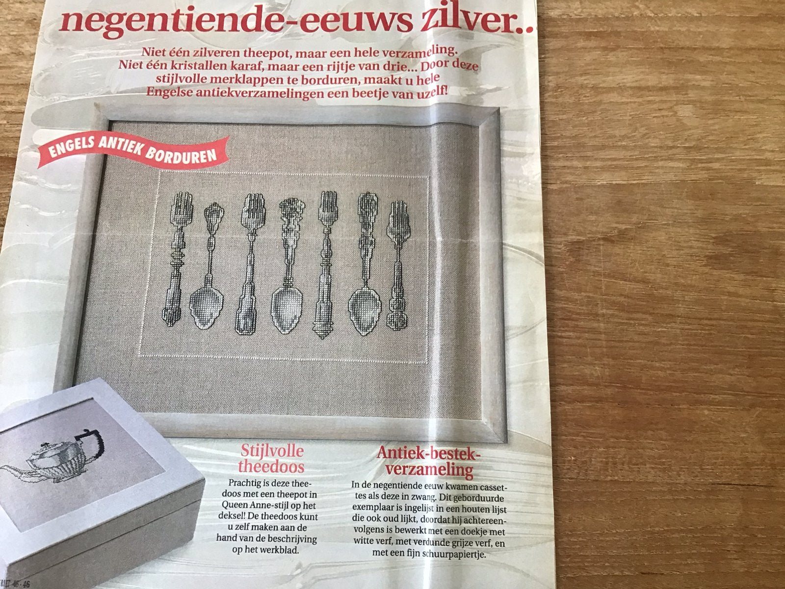 Engels antiek borduren, Hobby en Vrije tijd, Ophalen of Verzenden, Zo goed als nieuw, Patroon