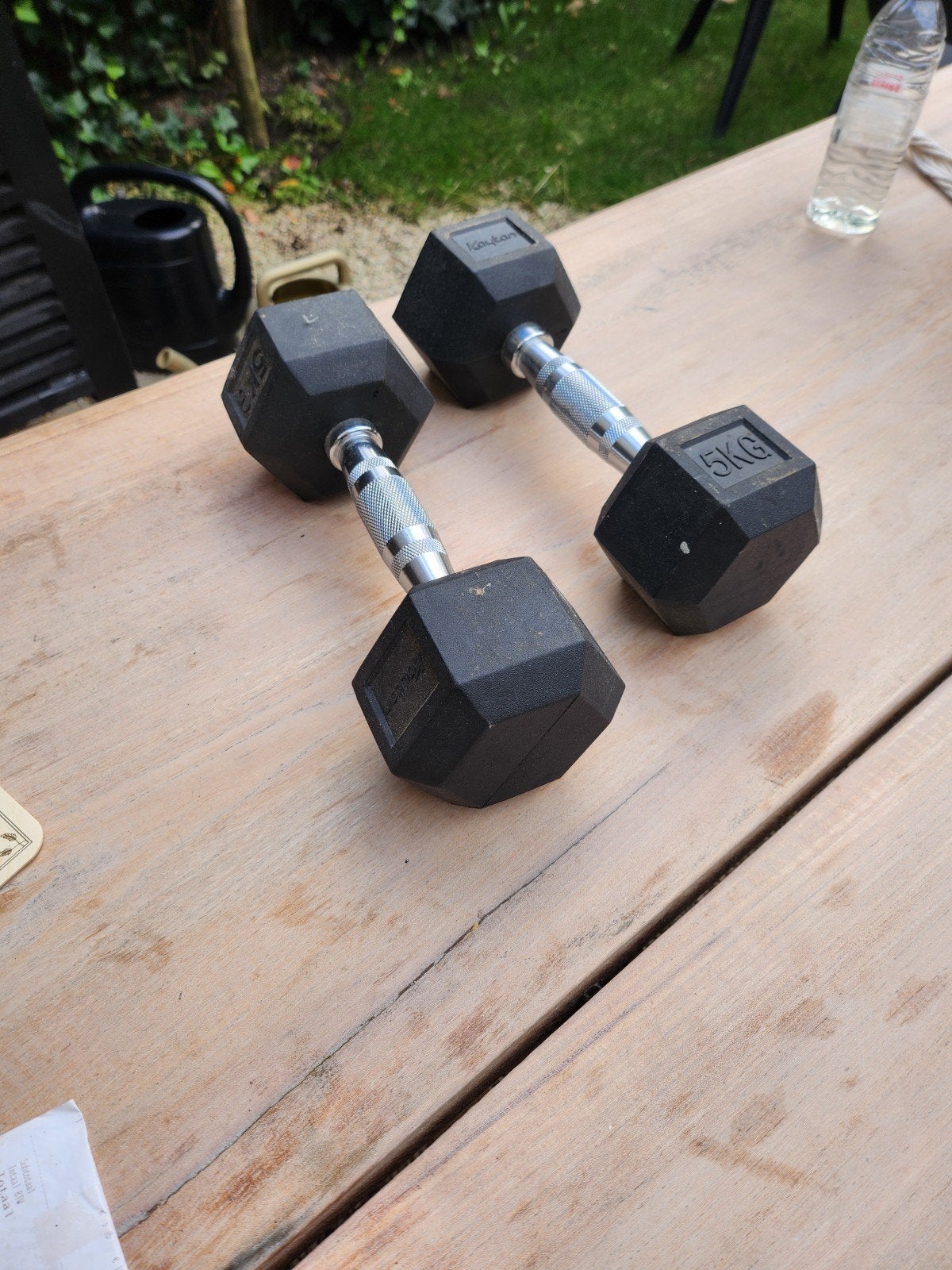2x dumbels gewichten 10 kg, Ophalen, Gebruikt, Dumbbell