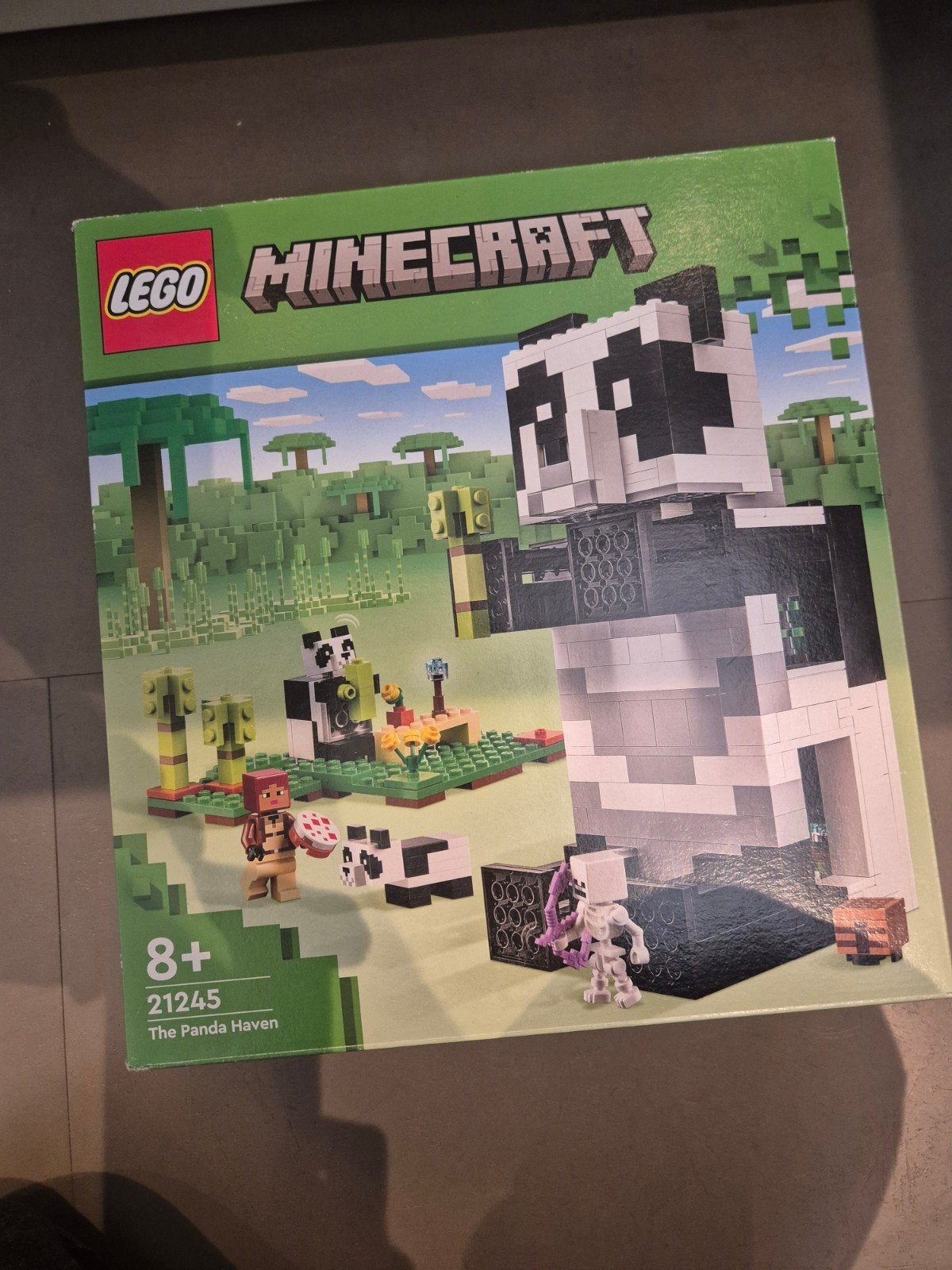 LEGO Minecraft 21245 De Panda Opvang in doos, Kinderen en Baby's, Ophalen, Zo goed als nieuw