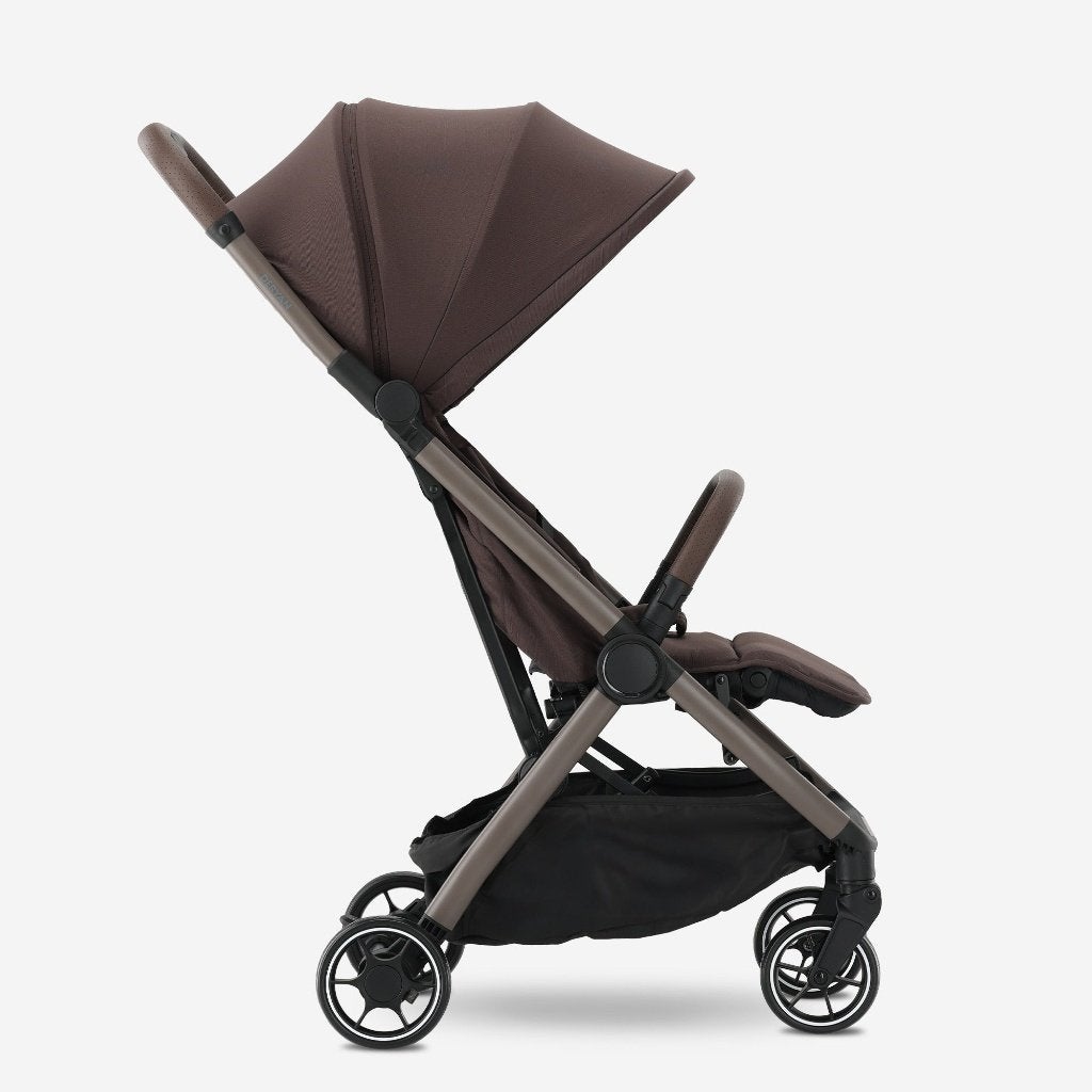 DERYAN Air buggy Chocolate | Compact met transporttas, Zo goed als nieuw, Marithaime 8, 6662 WD Elst, Nederland, Zonnekap, Ophalen