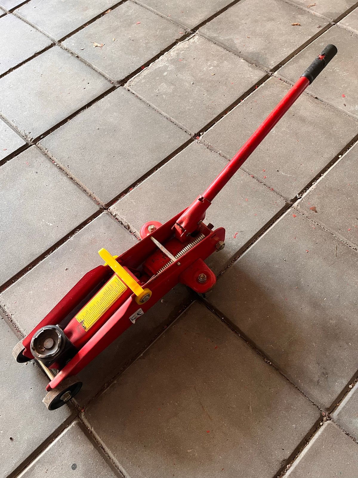 Garagekrik - Werkt prima, tot 33 cm hoogte, Ophalen, Gebruikt, Hydraulisch, Garagekrik