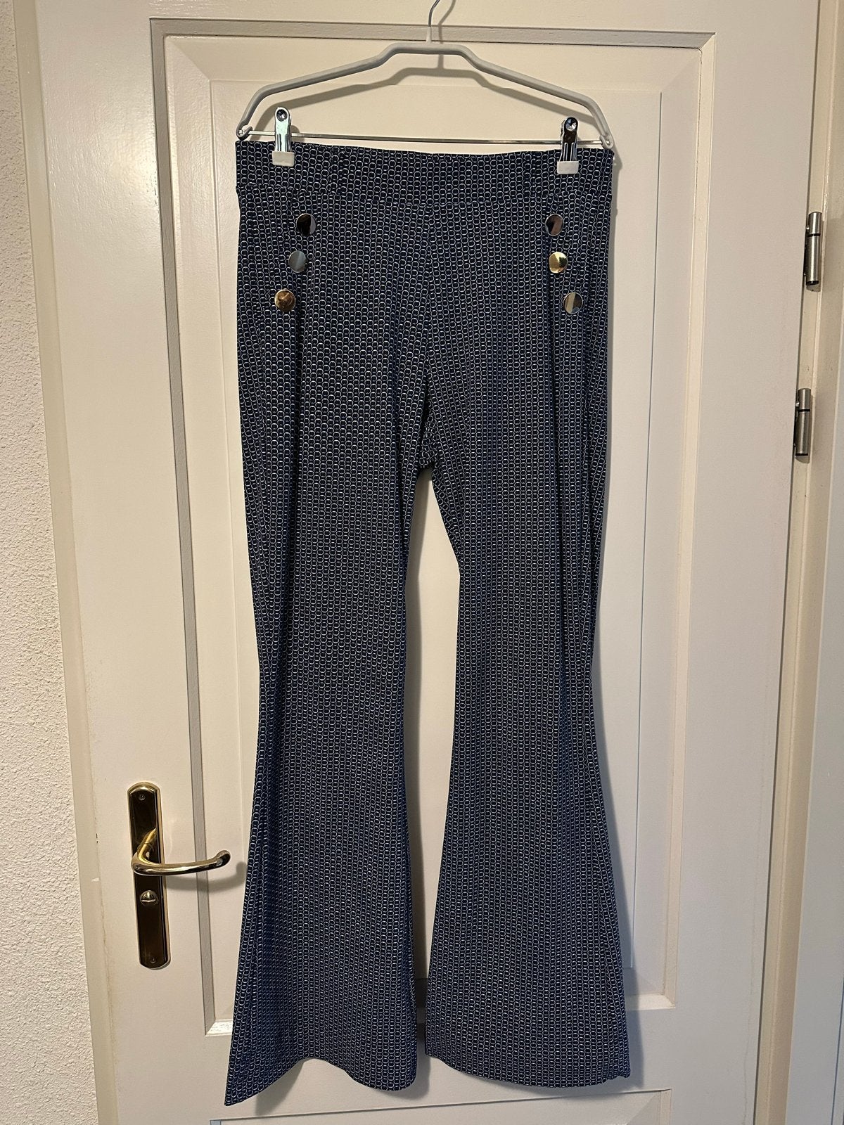 Studio Anneloes broek flair donkerblauw maat L, Ophalen of Verzenden, Zo goed als nieuw, Maat 42/44 (L), Blauw