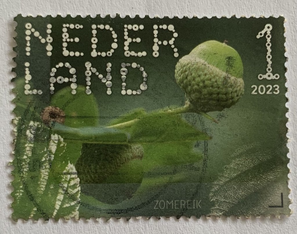 BDN De Wieden, 3e links, Zomereik, Ophalen of Verzenden, Gestempeld