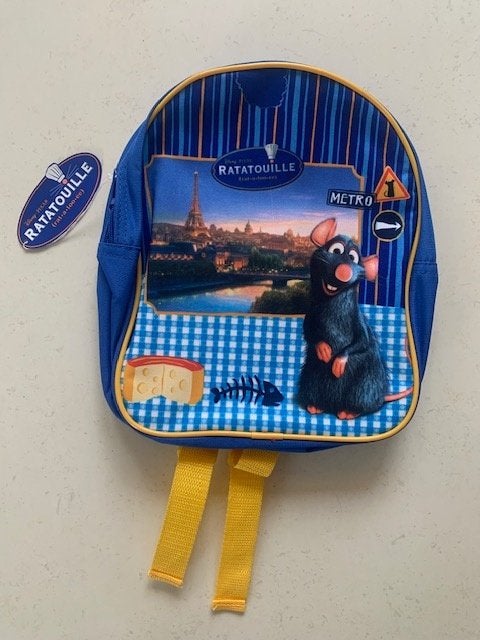 Kinder rugtas Ratatouille-blauw, Sieraden, Tassen en Uiterlijk, Tassen | Rugtassen, Minder dan 30 cm, Nieuw, Minder dan 25 cm